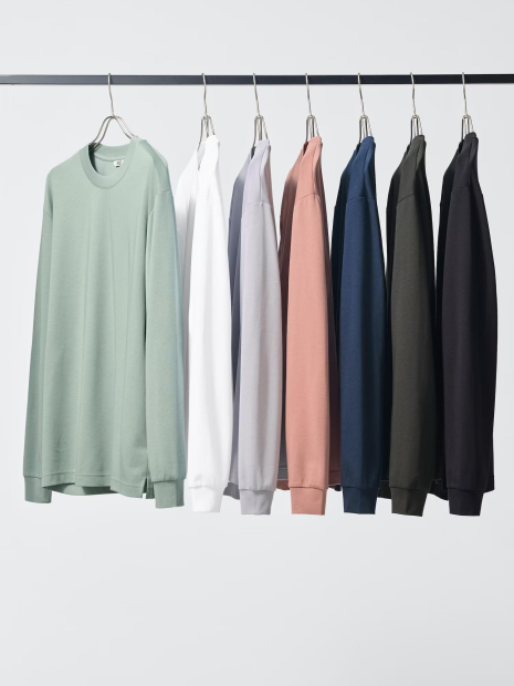 Базовый лонгслив UNIQLO с технологией AIRism 1159864454 (Зеленый XXL)