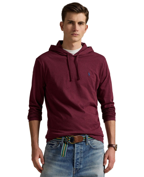 Лонгслив мужской Polo Ralph Lauren с капюшоном 1159864752 (Бордовый M)