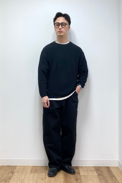 Однотонный лонгслив UNIQLO 1159864890 (Черный XL)
