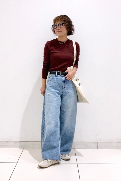 Эластичный лонгслив в рубчик UNIQLO 1159864937 (Коричневый S)