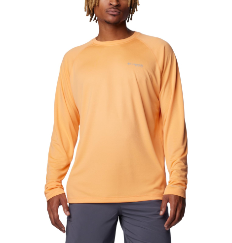 Мужской лонгслив Columbia с технологией Omni-Shade 1160195162 (Оранжевый 1X)