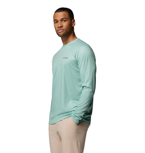 Мужской лонгслив Columbia с технологией Omni-Shade 1160225816 (Зеленый 1X)