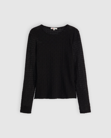Жаккардовый лонгслив Levi's 1160377398 (Черный XS)