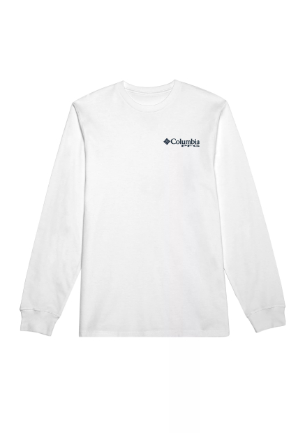 Чоловічий лонгслів Columbia 1160448924 (Білий XL)