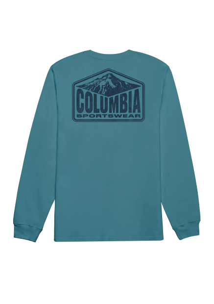 Чоловічий лонгслів Columbia 1160450351 (Синій S)