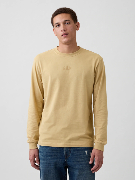Базовый лонгслив GAP 1160674996 (Бежевый XL)