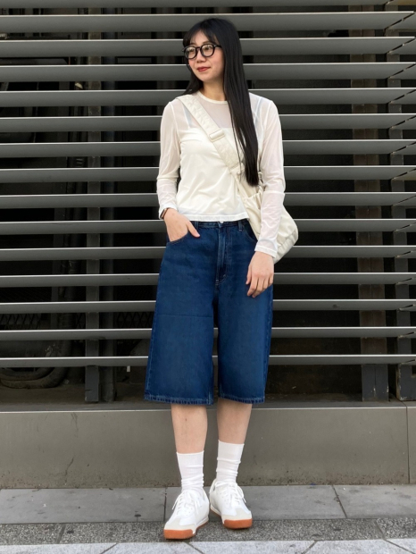 Полупрозрачный лонгслив UNIQLO 1161513304 (Молочный L)