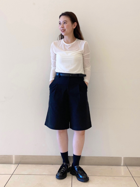 Полупрозрачный лонгслив UNIQLO 1161513304 (Молочный L)
