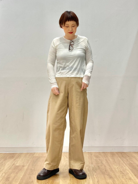Полупрозрачный лонгслив UNIQLO 1161513304 (Молочный L)