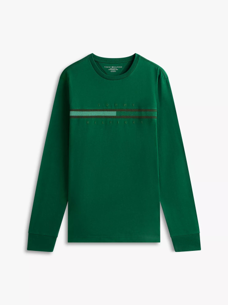 Чоловічий лонгслів Tommy Hilfiger 1161667500 (Зелений M)