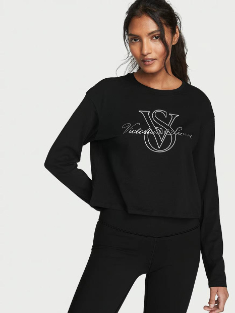 Женский лонгслив Victoria's Secret 1161917860 (Черный S)