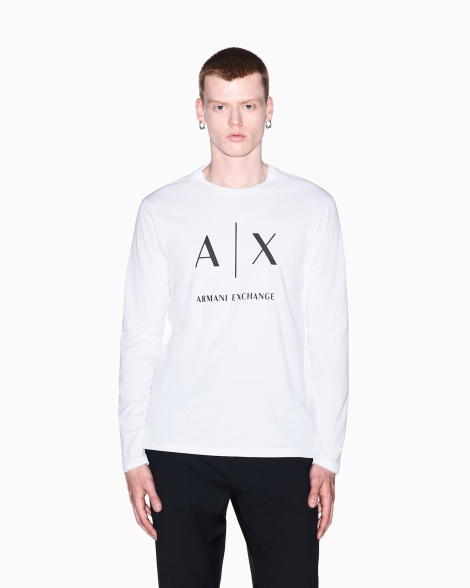 Лонгслив Armani Exchange 1162219445 (Белый L)