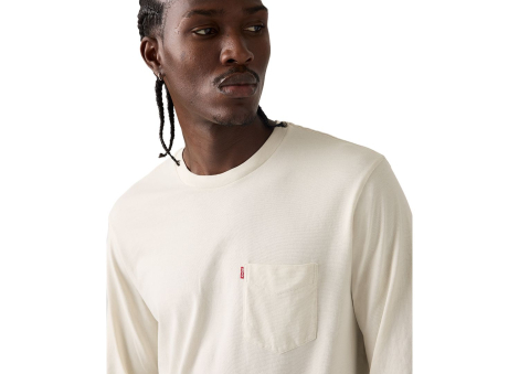 Мужской лонгслив Levi's с карманом 1162314897 (Молочный M)