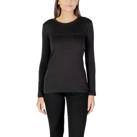 Чоловічий лонгслів Armani Exchange з вишивкою 1162780134 (Чорний L)