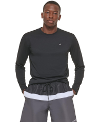 Мужской лонгслив Calvin Klein с защитой от солнечных лучей UPFT 40+ 1159805565 (Черный, XXL)