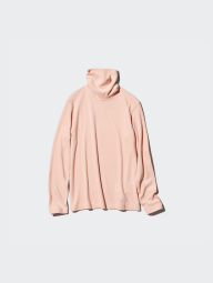 Флисовый лонгслив HEATTECH UNIQLO водолазка 1159849453 (Розовый S)