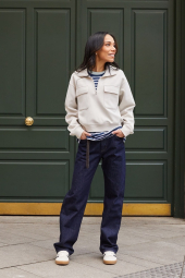 Стильний лонгслів Uniqlo 1159838469 (Синій L)