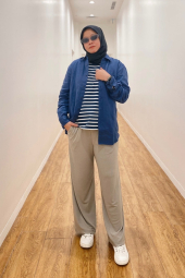 Стильний лонгслів Uniqlo 1159838469 (Синій L)