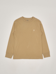Лонгслив для мальчика Polo Ralph Lauren с логотипом 1159838517 (Бежевый S)