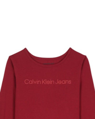 Детский лонгслив Calvin Klein с логотипом 1159838990 (Бордовый M)