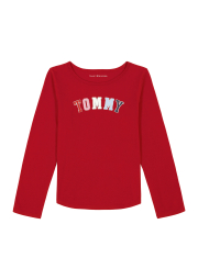 Детский лонгслив Tommy Hilfiger с логотипом 1159839465 (Красный M)