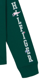 Дитячий лонгслів Tommy Hilfiger із логотипом 1159839536 (Зелений M)