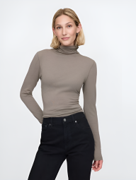Базовый лонгслив GAP 1159839537 (Коричневый S)