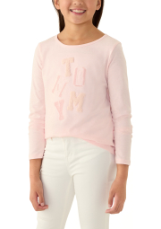 Детский лонгслив Tommy Hilfiger с логотипом 1159839538 (Розовый S)