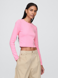 Укороченный лонгслив GAP 1159839738 (Розовый M)