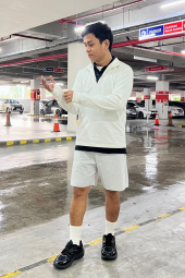 Лонгслив DRY-EX UNIQLO с защитой от ультрафиолета 1159839917 (Молочный L)