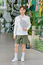 Лонгслив DRY-EX UNIQLO с защитой от ультрафиолета 1159839917 (Молочный L)