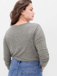 Женский лонгслив GAP кофта 1159841278 (Серый XS)