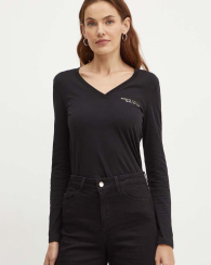 Базовий лонгслів Armani Exchange з логотипом 1159841454 (Чорний XXL)