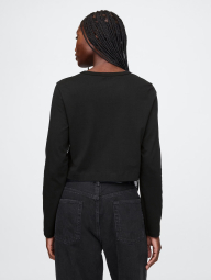 Укороченный лонгслив GAP 1159841533 (Черный S)