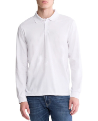 Мужской лонгслив-поло Calvin Klein 1159841754 (Белый M)