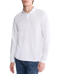 Мужской лонгслив-поло Calvin Klein 1159841754 (Белый M)