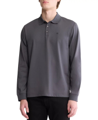 Мужской лонгслив-поло Calvin Klein 1159841758 (Серый M)