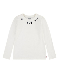 Детский лонгслив Levi's с нашивками 1159841911 (Молочный 6)