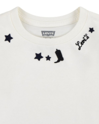 Детский лонгслив Levi's с нашивками 1159841911 (Молочный 6)