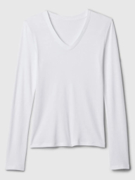 Базовый лонгслив GAP 1159842379 (Белый XS)