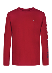 Детский лонгслив Tommy Hilfiger с логотипом 1159842572 (Красный XL)