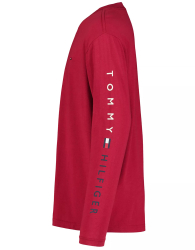 Детский лонгслив Tommy Hilfiger с логотипом 1159843073 (Красный 6)