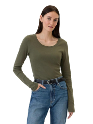 Базовый лонгслив GAP 1159843237 (Зеленый S)