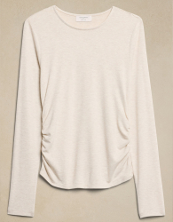 Женский лонгслив Banana Republic 1159843797 (Молочный XXL)