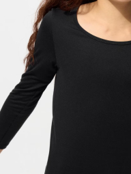 Дитячий лонгслів UNIQLO HEATTECH 1159844056 (Чорний 135-145)