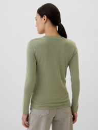 Базовый лонгслив GAP 1159844155 (Зеленый L)