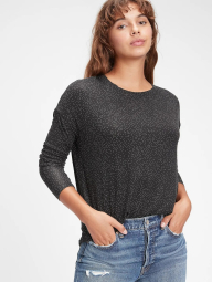 Чоловічий лонгслів туніка GAP 1159844425 (Чорний XS)