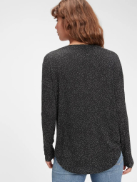Чоловічий лонгслів туніка GAP 1159844425 (Чорний XS)