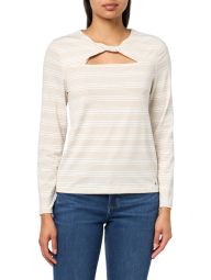 Женский лонгслив Tommy Hilfiger с декоративным узлом 1159844662 (Белый XL)