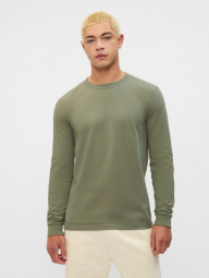 Базовый лонгслив GAP 1159844824 (Зеленый M)